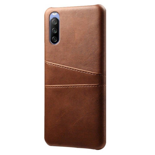 Dual Card Suojakotelo Sony Xperia 10 III - Ruskea Brown