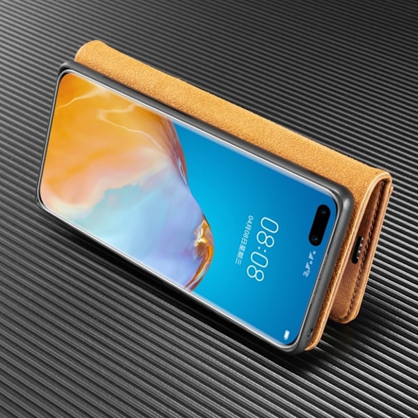 DG.MING Samsung Galaxy A31 2-in1 Wallet kotelot - Ruskea Brown