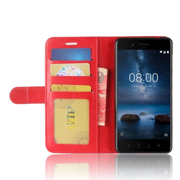 Nokia 8 Design suojakotelo - Punainen Red