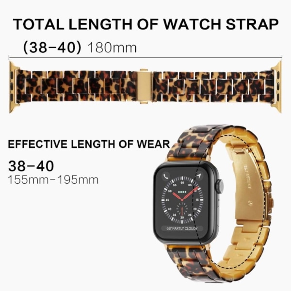 Apple Watch (41 mm) klockarmband i resinmodell - Matt Grön Grön