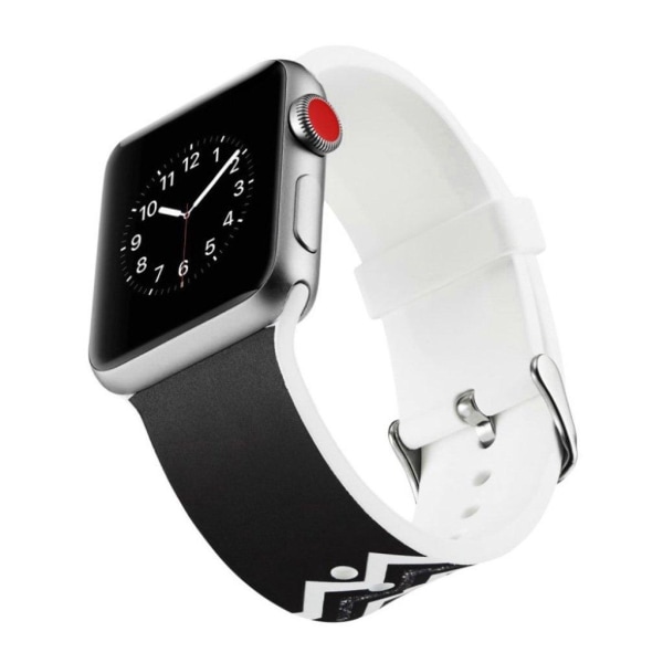 Apple Watch serie 4 44mm silikoneurrem - vævet mønster Multicolor