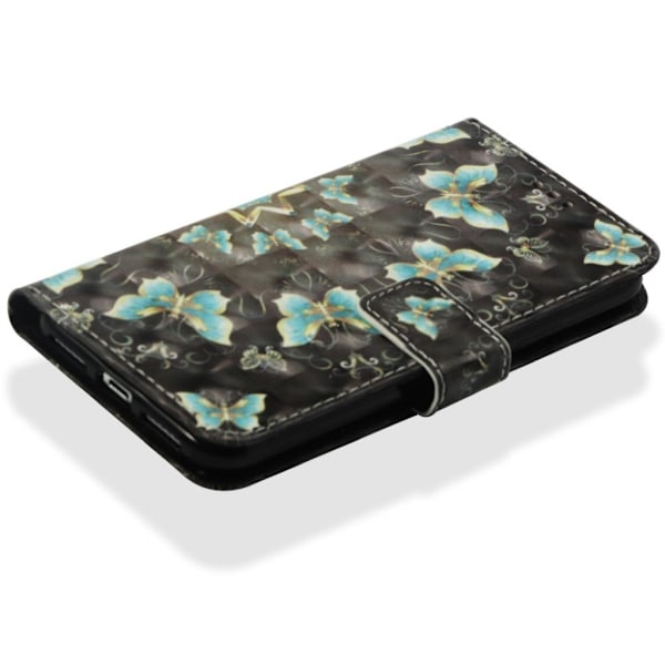 Butterfly läder iPhone Xs Max fodral - Flerfärgad multifärg