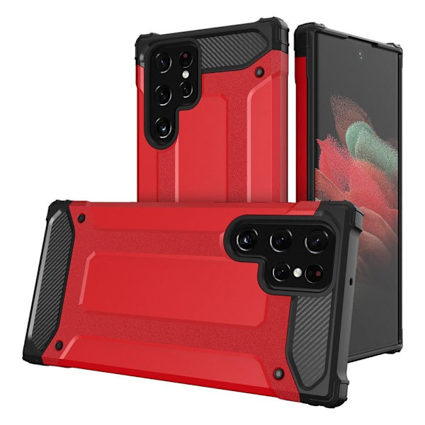 Armour Guard Suojakotelo Samsung Galaxy S23 Ultra - Punainen Red