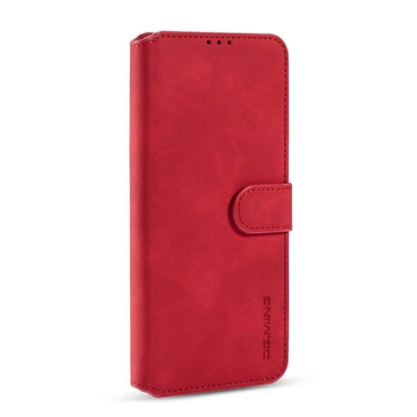 DG.MING Xiaomi Redmi Note 9 Pro / Note 9S / 9 Pro Max Retro Etui - Rød Red