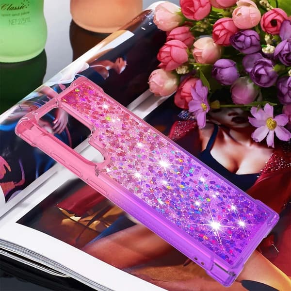 Princess Samsung Galaxy S22 Ultra Deksel - Rosa / Lilla Multicolor