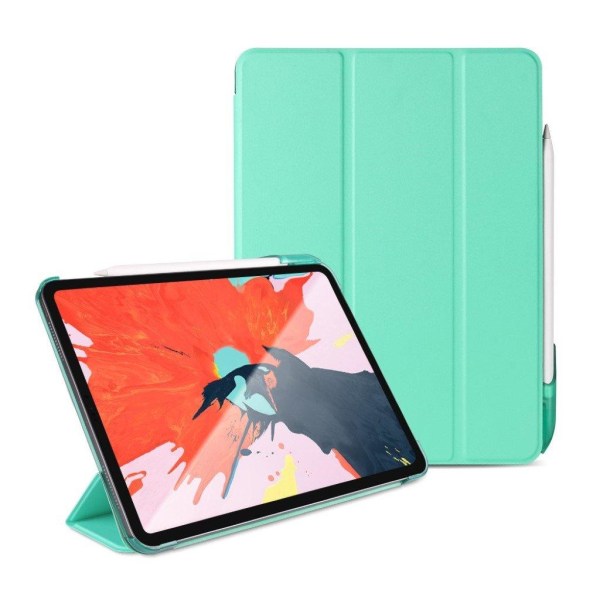 iPad Pro 11" (2018) tre-folds læder smart etui - Grøn Green