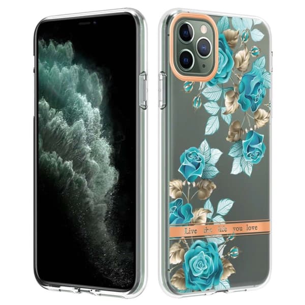 Supertynt og slitesterkt softcover for iPhone 11 Pro Max - Blå Rose Blue