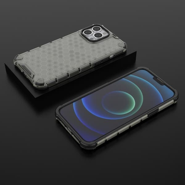 Bofink Honeycomb iPhone 13 Pro Max Suojakotelo - Musta Black