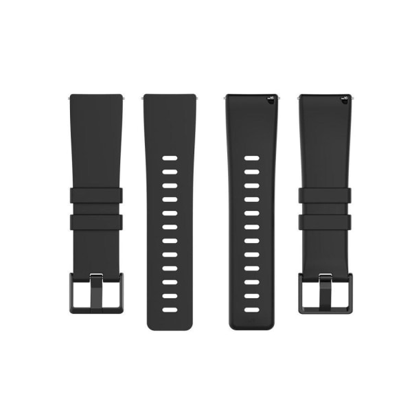 Fitbit Versa 2 / Versa Lite silikon klockarmband - svart / Size: Svart