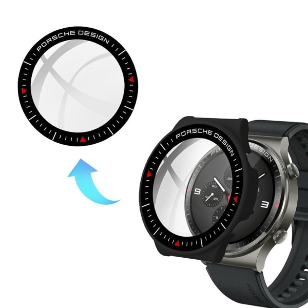 Huawei Watch GT 2 Pro (Porsche Design) durable frame + tempered Svart