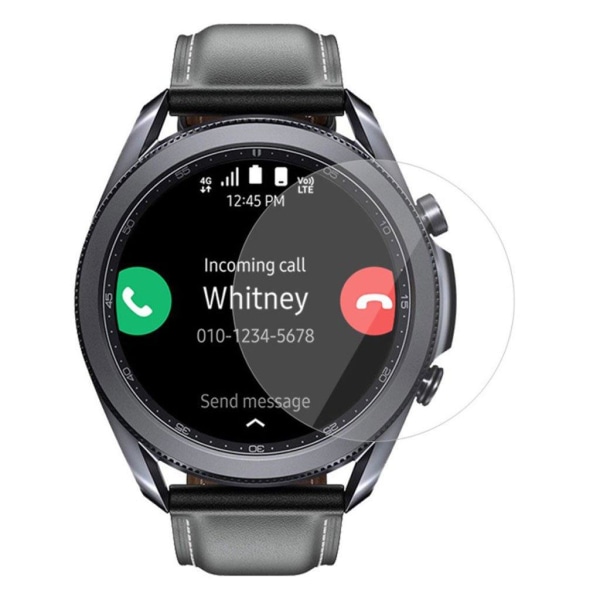 2Pcs HAT PRINCE Samsung Galaxy Watch 3 (45mm) HD PET skärmskydd Transparent