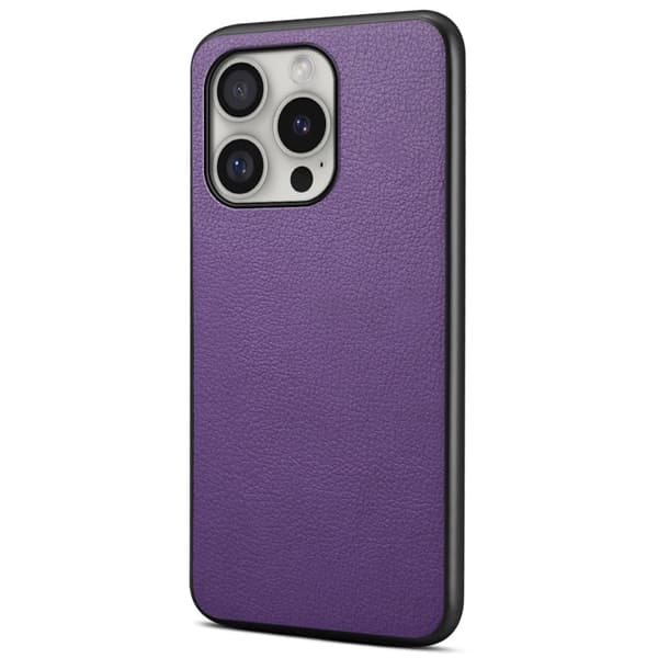 Mat og elegant tekstureret iPhone 16 Pro cover - Lilla Purple