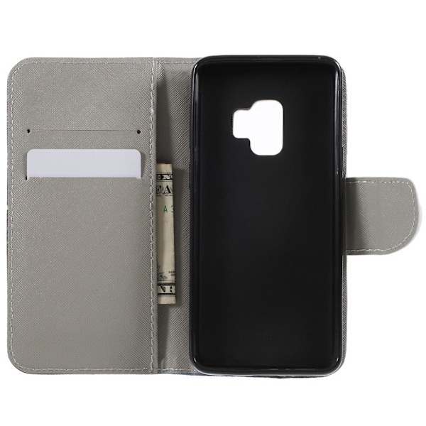 Butterfly läder Samsung Galaxy S9 fodral - Flerfärgad multifärg