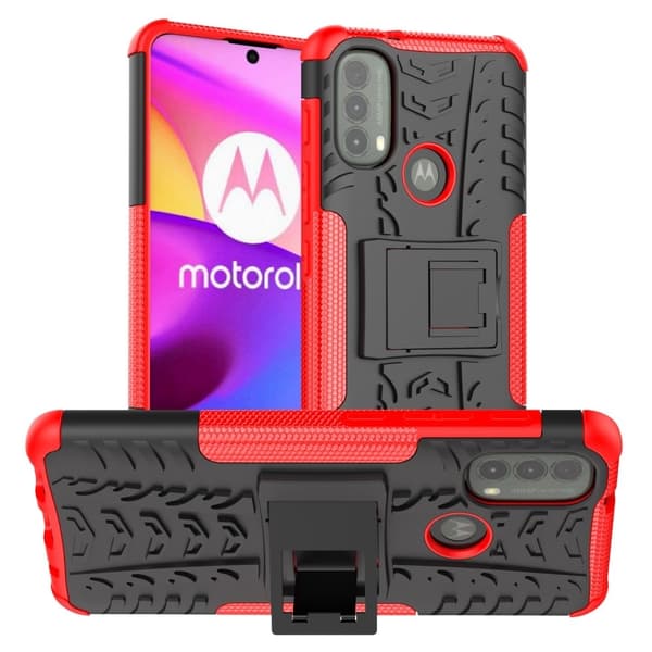 Offroad Etui Motorola Moto E40 - Rød Red