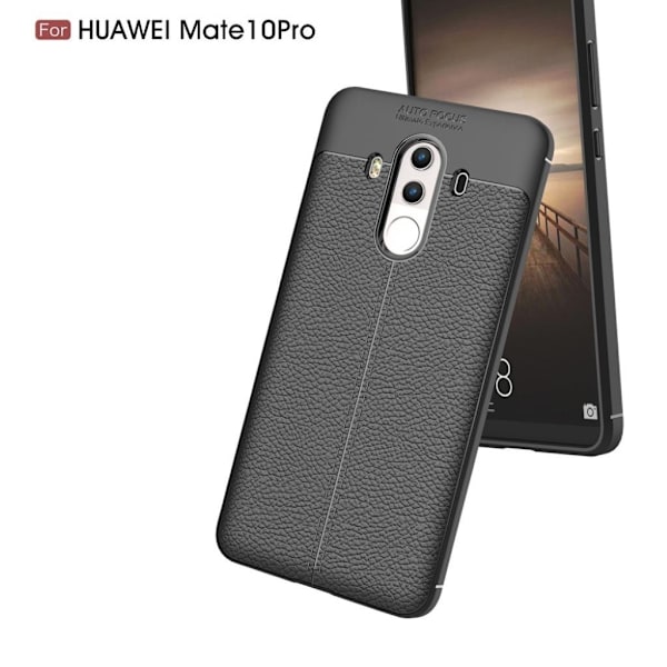 Huawei Mate 10 Pro Enfärgat silikon skal - Svart Svart