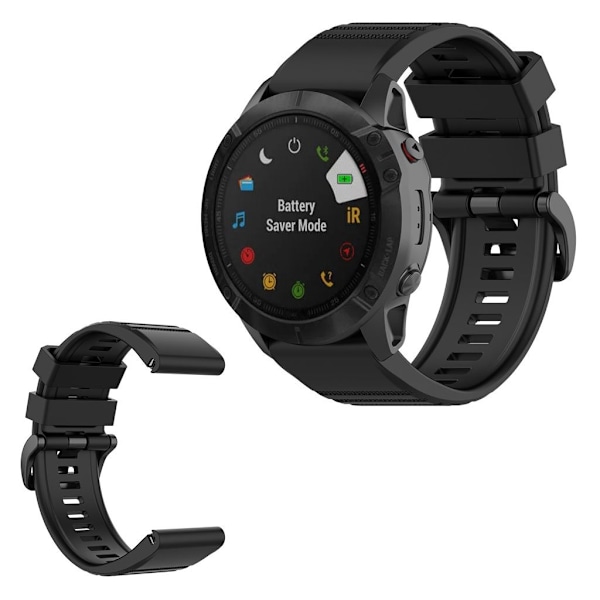 Garmin Fenix 6X holdbar Urrem - Sort Black