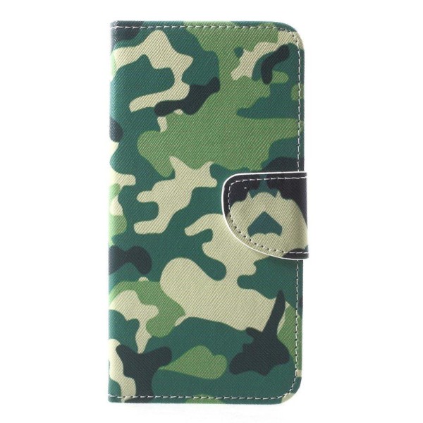 iPhone XR mobilfodral silikon syntetläder stående plånbok - Kamo Grön