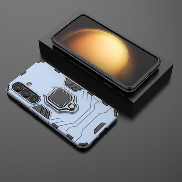 Støtsikkert Samsung Galaxy S25 Panther-telefonetui - Blå Blue