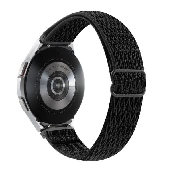 Samsung Galaxy Watch 5 / 4 elastisk nylonrem - Sort Black