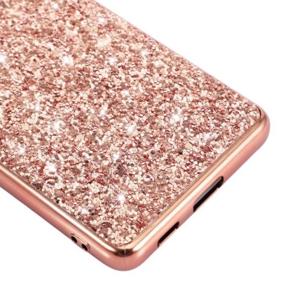 Glitter Samsung Galaxy S21 Ultra 5G skal - Rosa Rosa