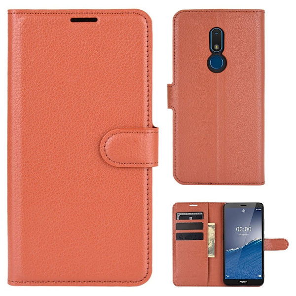 Classic Nokia C3 Flippetui - Brun Brown