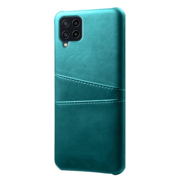 Dual Card Etui Samsung Galaxy M22 / M32 / F22 - Grøn Green