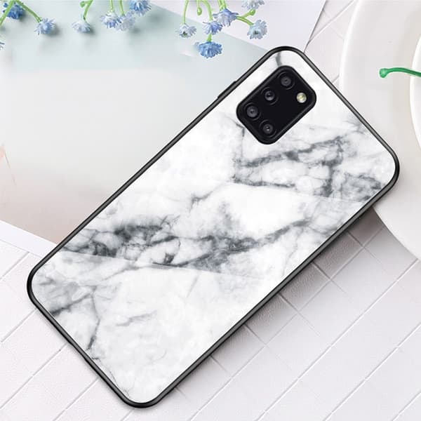Fantasy Marble Samsung Galaxy A31 Cover - Hvid White