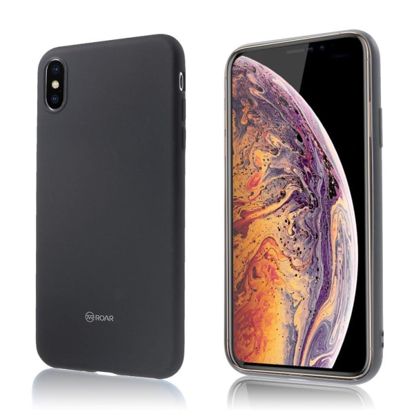 ROAR KOREA iPhone Xs Max mobilskal silikon matt – Svart Svart