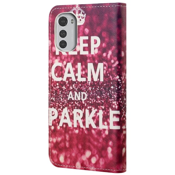 Wonderland Motorola Moto E32 flip-etui - Krone Red