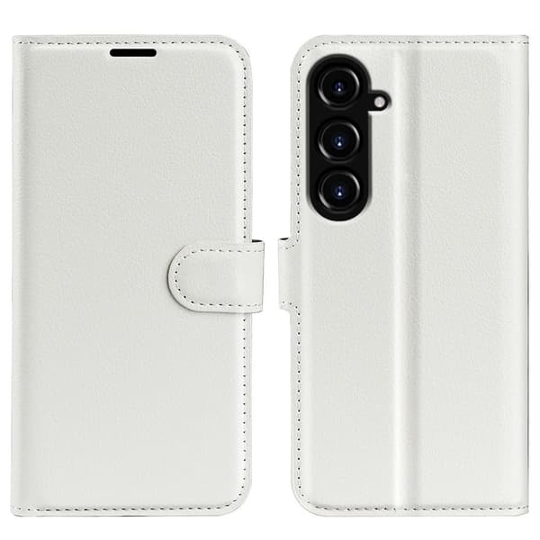 Klassisk Samsung Galaxy S23 Fe Flip Etui - Hvid White