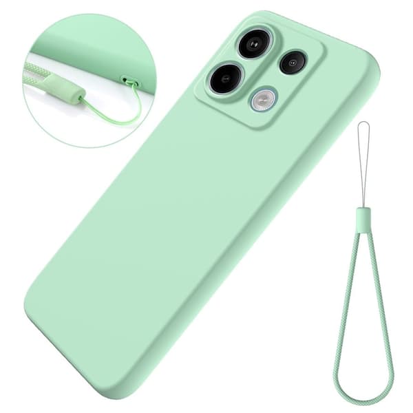 Matt Xiaomi Redmi Note 13 Pro 5G  skal av flytande silikon - Grön Grön