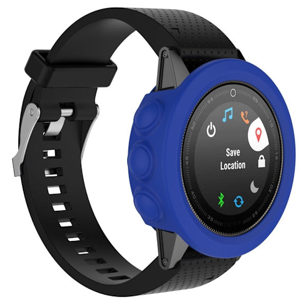 Garmin Fenix 5S / 5S Plus silikonöverdrag - Mörkblå Blå