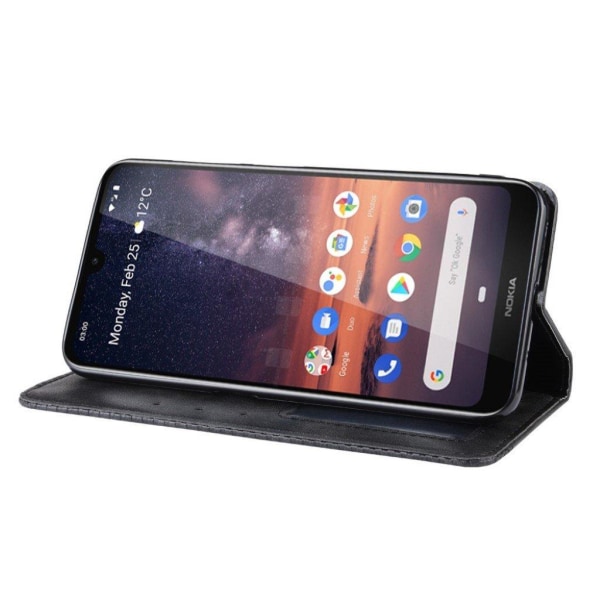 Bofink Vintage läder Nokia 3.2 fodral - Svart Svart