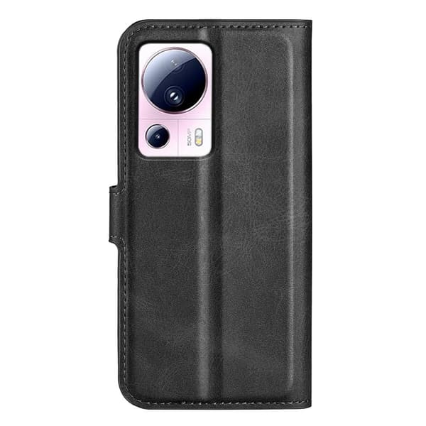 Læderetui med Pung til Xiaomi Civi 2 / 13 Lite - Sort Black