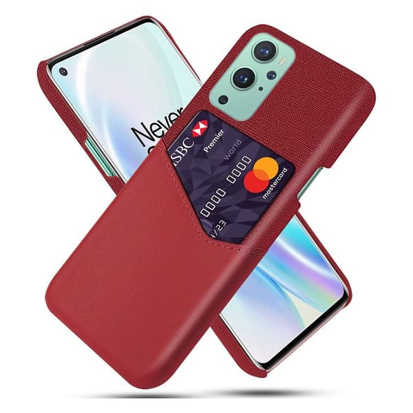 Bofink OnePlus 9 korttikotelo - Punainen Red