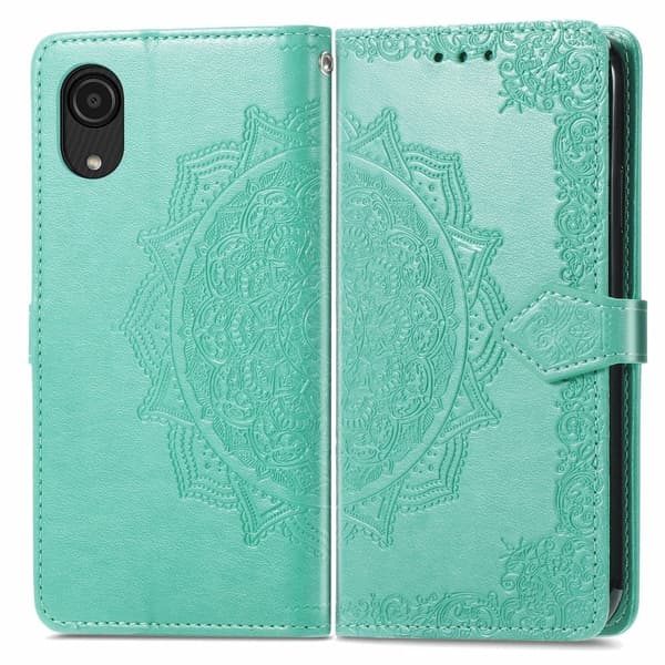 Mandala Samsung Galaxy A03 Core Läppäkotelo - Vihreä Green