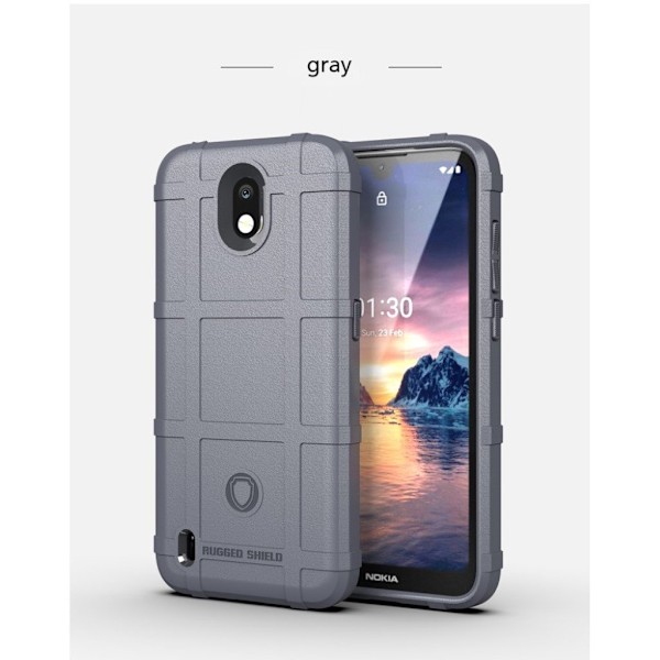 Rugged Shield Etui Nokia 1.3 - Grå Silver grey