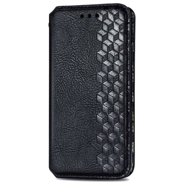 Læretui med A Stilfull Rhombus Imprint til Google Pixel 7 - Svart Black