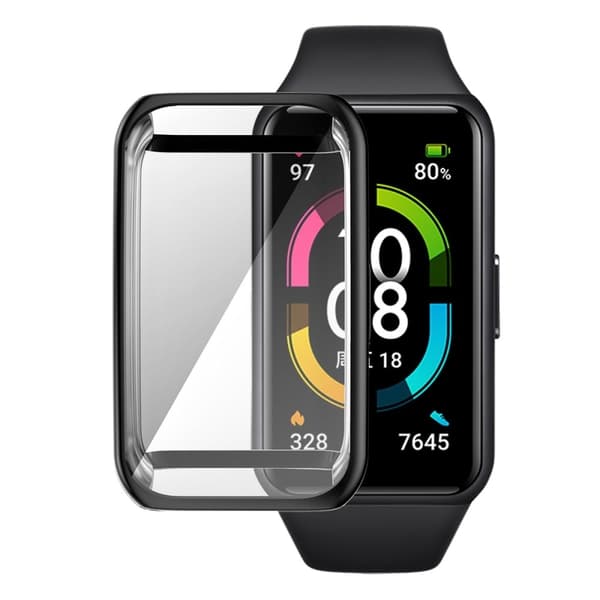 ENKAY Huawei Band 7 / Honor Band 6 kansi - Musta Black