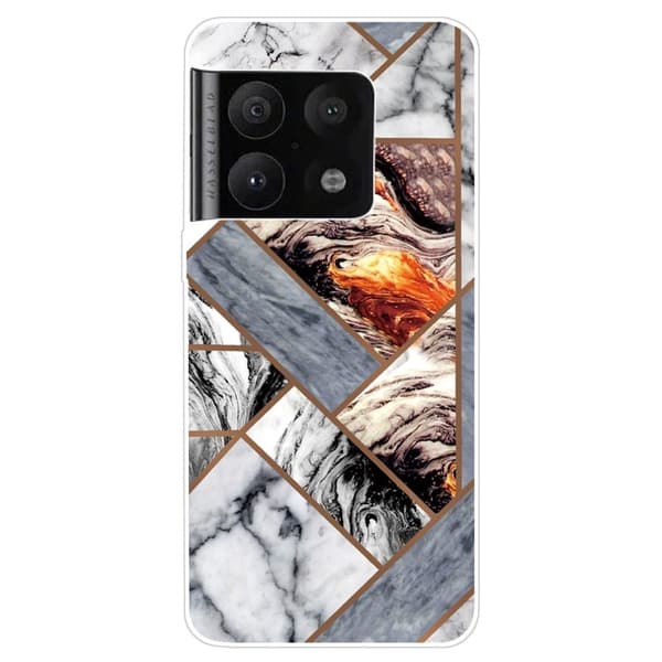 Marmormotiv OnePlus 10 Pro skal - Fragment Av Marmorplattor multifärg