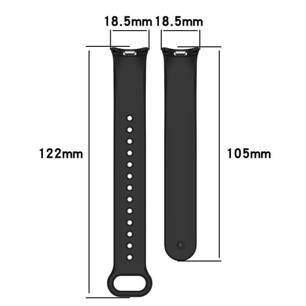 Xiaomi Smart Band 8 silikonrem med metallkontakt - Hvit White