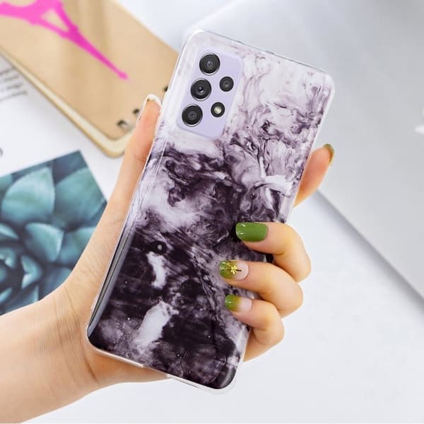 Marble Samsung Galaxy A52 5G Etui - Thistle Lilla Skyer Purple