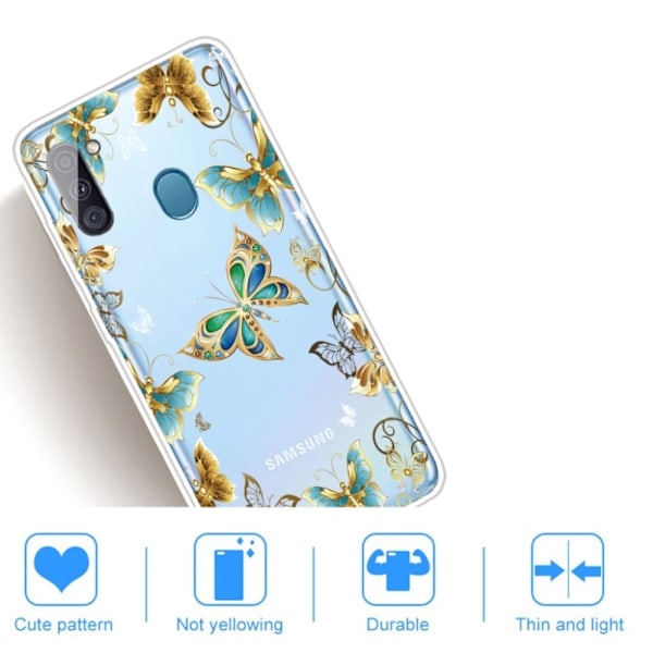 Deco Samsung Galaxy A11 kuoret - Perhonen Multicolor