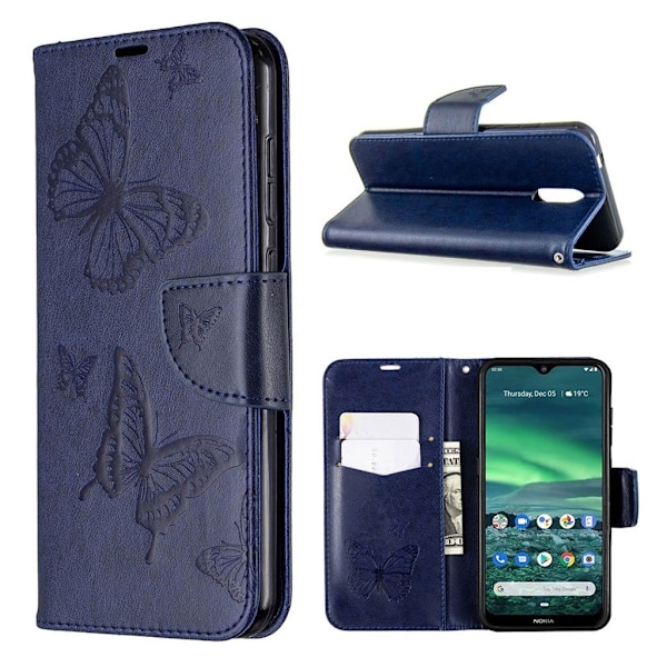 Butterfly Nokia 2.3 etui - Blå Blue