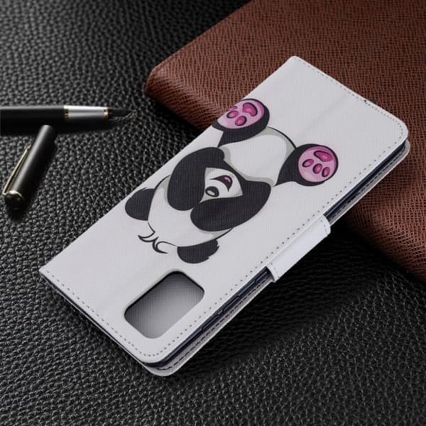 Wonderland Samsung Galaxy A71 flip-etui - Søt Panda Multicolor