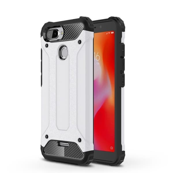 Xiaomi Redmi 6 mobilskal plast silikon värmeavledande – Vit Vit
