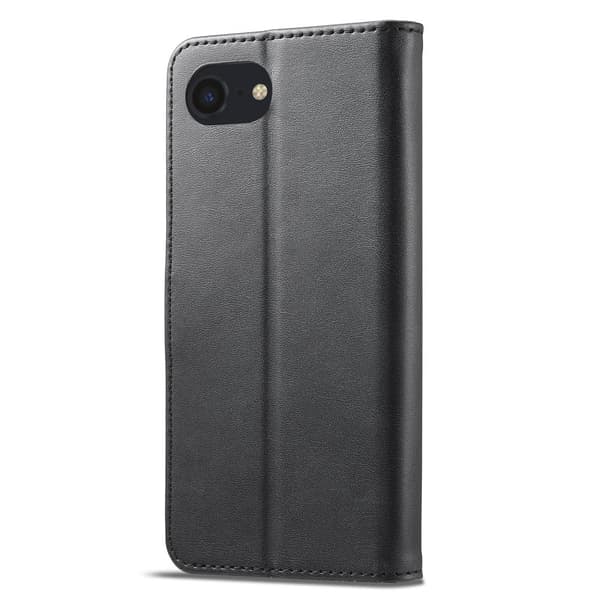LC.Imeeke läder iPhone 16e fodral - Svart Svart
