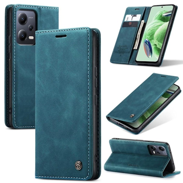 CaseMe Xiaomi Poco X5 / Redmi Note 12 Vintage Etui - Blå Blue