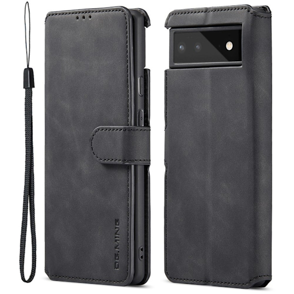 DG.Ming Google Pixel 6 Retro Suojakotelo - Musta Black