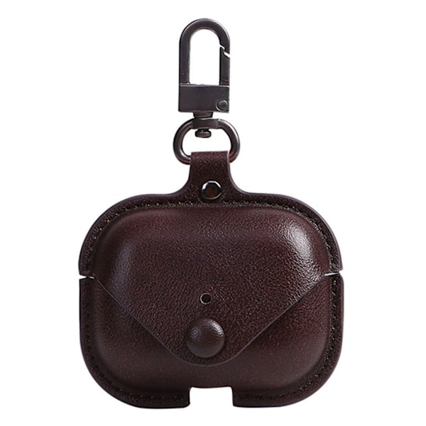 AirPods Pro holdbart læder etui - Kaffe Brown